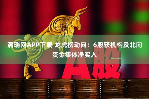 满瑞网APP下载 龙虎榜动向：6股获机构及北向资金集体净买入